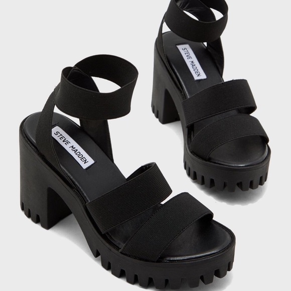 Steve Madden Shoes - Steve Madden black strappy Haidar platform sandal